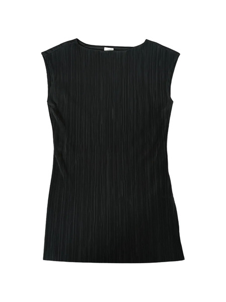  Calvin Klein Pleated-design Top - Black 
