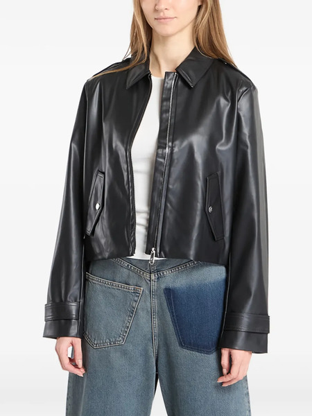  Calvin Klein Polo-collar Zip-fastening Jacket - Black 
