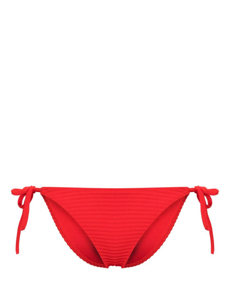  Calvin Klein Ribbed-knit Bikini Bottoms - Red 