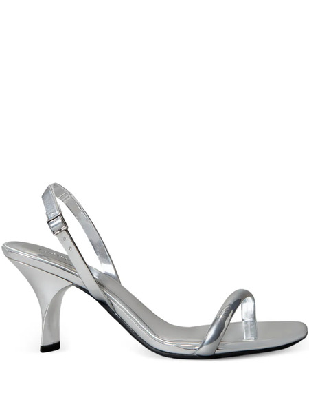  Calvin Klein Slingback Strap Sandals - Silver 