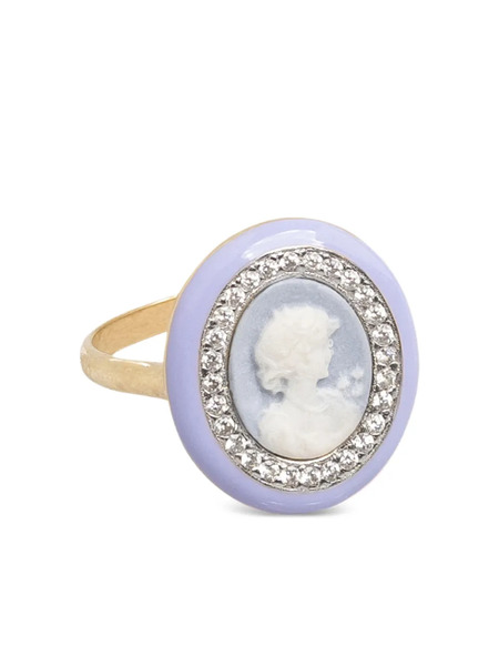  Cameo & Beyond Glam Ladies Ring - Gold 