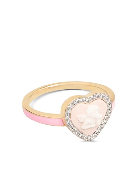  Cameo & Beyond Sparkling Cherub Ring - Gold 