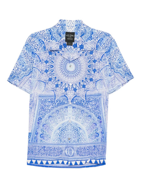  Camilla Camp-collar Shirt - Blue 