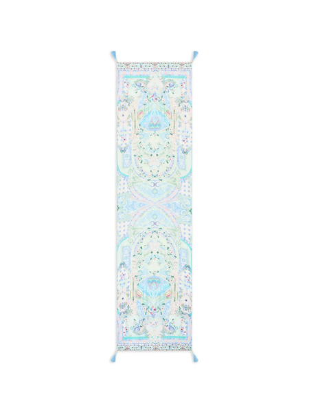  Camilla Crinkle Tassel Scarf - Blue 