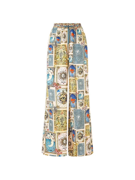  Camilla Drawstring Printed Pants - Neutrals 