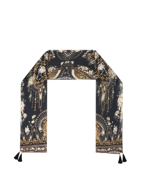  Camilla Flamenco Folklore Scarf - Black 