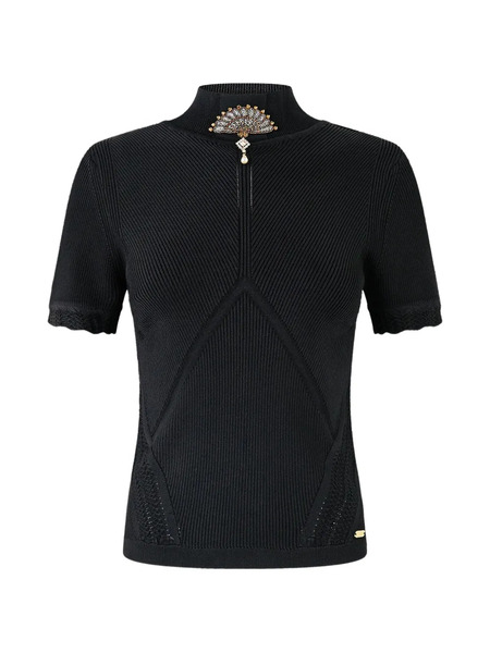  Camilla Flamenco Folklore Top - Black 