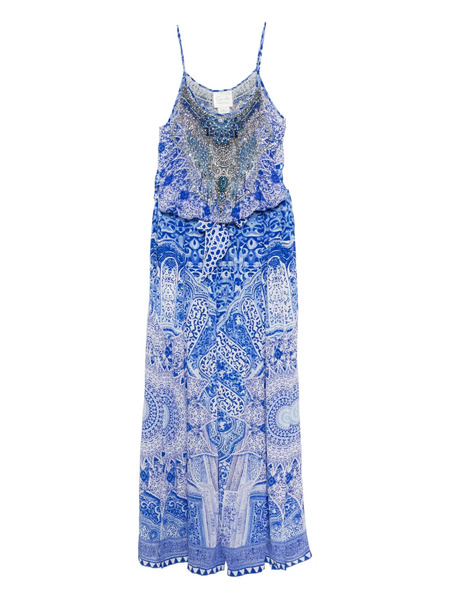  Camilla Graphic-print Jumpsuit - Blue 