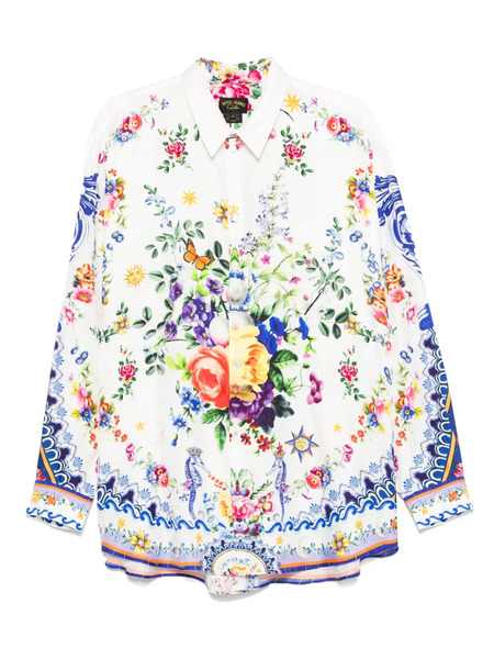  Camilla Long Sleeve Oversized Shirt - White 