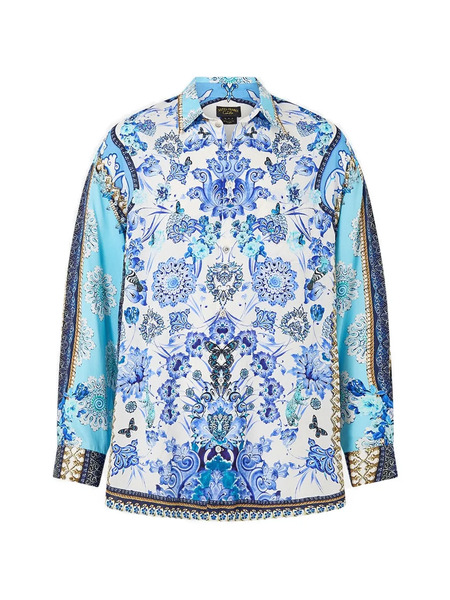  Camilla Long-sleeve Oversized Shirt - White 