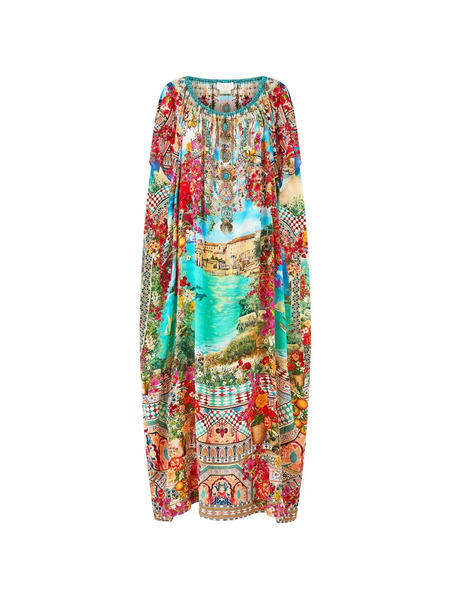  Camilla Off-shoulder Kaftan - Blue 