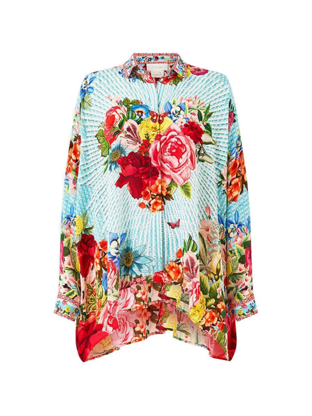  Camilla Papers And Curious Capers Blouse - Blue 
