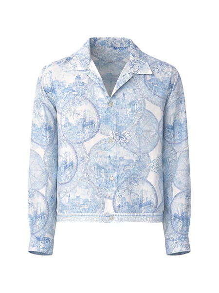  Camilla Patterned Crop Jacket - White 