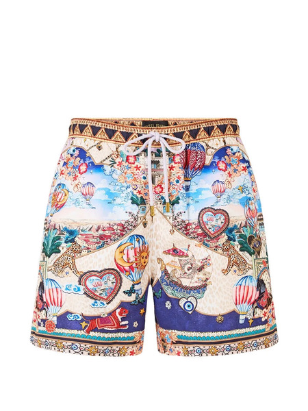  Camilla Printed Swim Shorts - Neutrals 