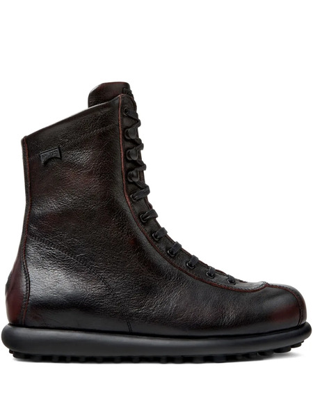  Camper Ariel Lace-up Leather Boots - Red 