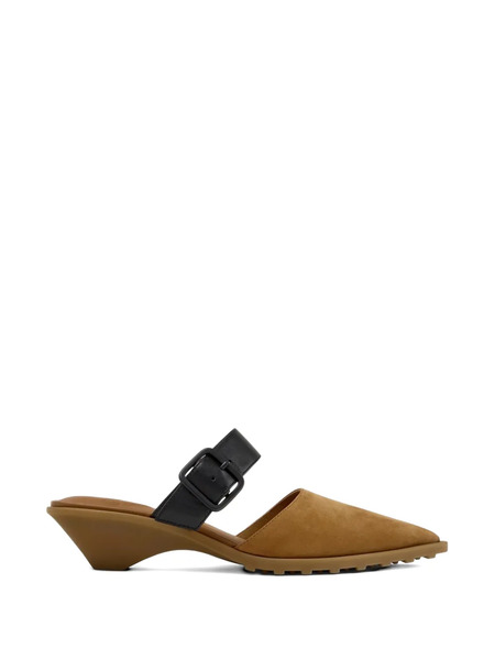  Camper Buckle-strap Mules - Neutrals 