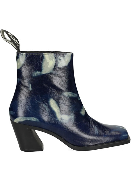  Camper Karole Square Toe Heeled Boots - Blue 