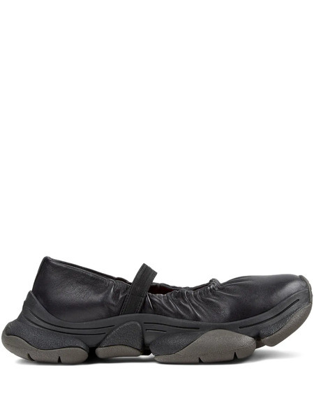  Camper Karst Elasticated-detail Ballet Flats - Black 