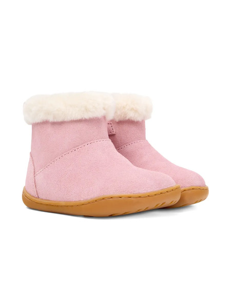  Camper Kids Fur-lined Suede Boots - Pink 