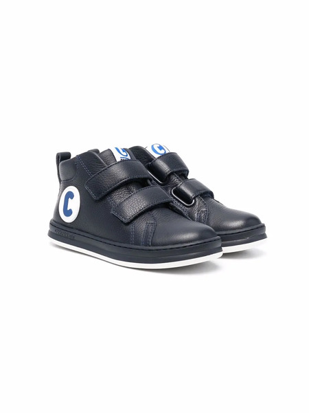  Camper Kids Logo Appliqué Touch-strap Boots - Blue 