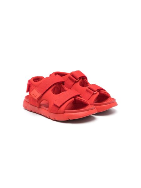  Camper Kids Oruga Logo-embossed Sandals - Red 