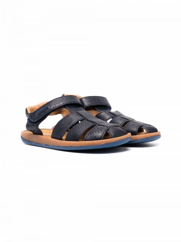  Camper Kids Strappy Leather Sandals - Blue 