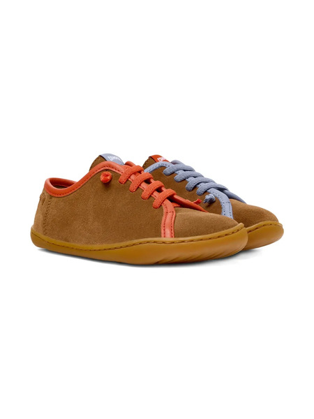  Camper Kids Suede Leather Sneakers - Brown 