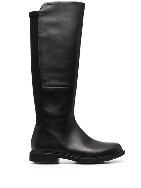  Camper Knee-length Panelled Leather Boots - Black 