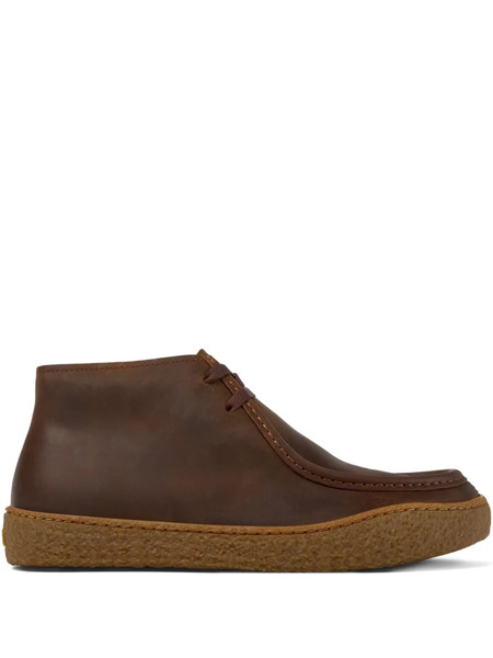 Camper Leather Lace-up Boots - Brown 