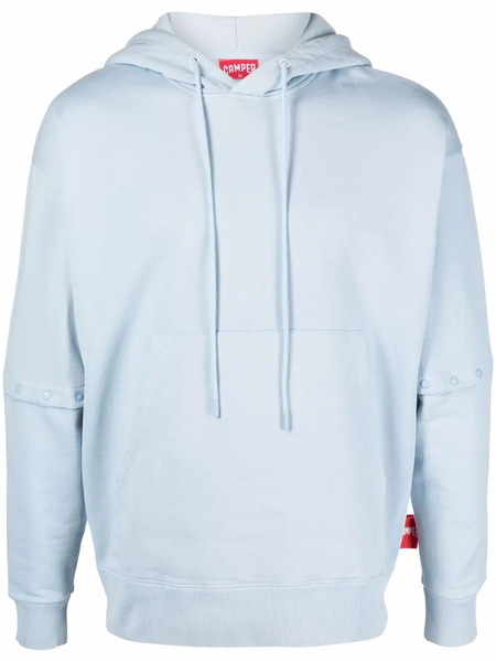  Camper Logo-patch Drawstring Hoodie - Blue 