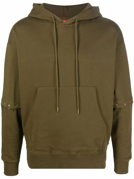  Camper Logo-patch Drawstring Hoodie - Green 