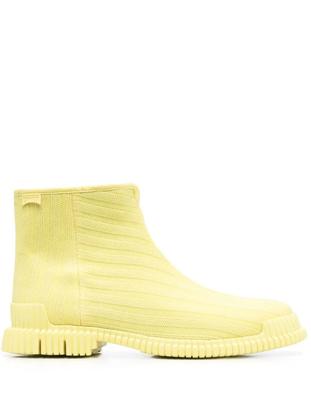  Camper Pix Knitted Chelsea Boots - Yellow 