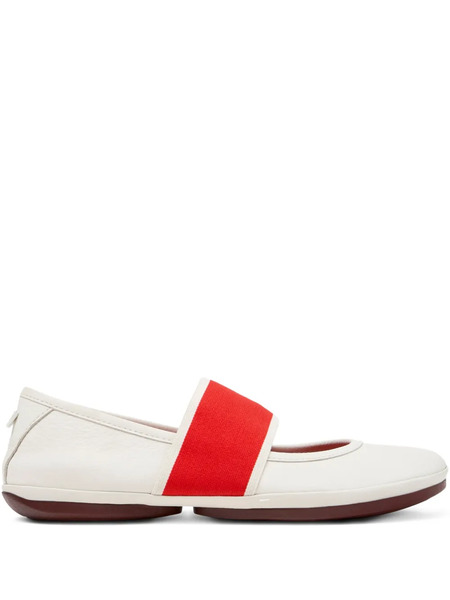  Camper Right Nina Strap Ballet Flats - White 