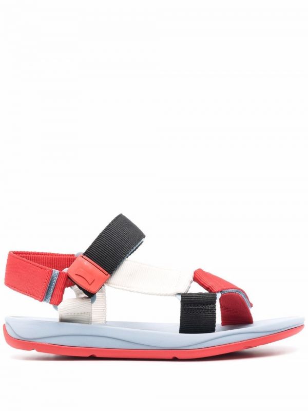  Camper X Sailgp Match Touch-strap Sandals - Red 