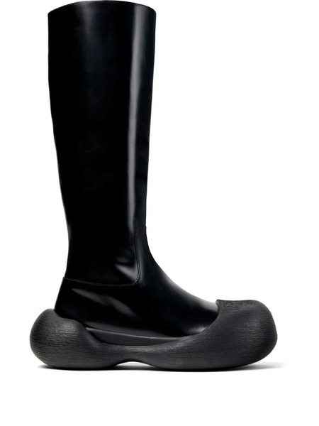  Camperlab Caramba Round-toe Leather Boots - Black 