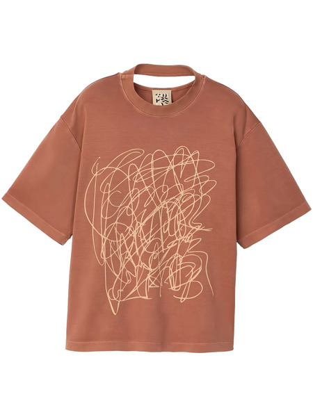  Camperlab Cut-out Detail T-shirt - Red 