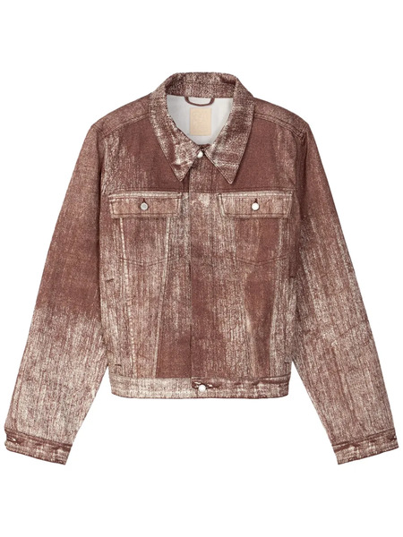  Camperlab Distressed Denim Jacket - Red 