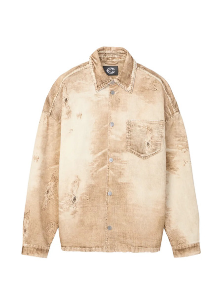  Camperlab Distressed Denim Shirt - Neutrals 
