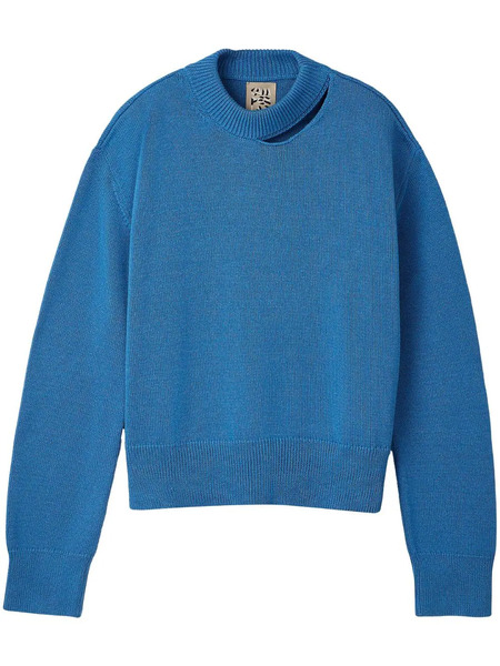  Camperlab Distressed Knit Sweater - Blue 
