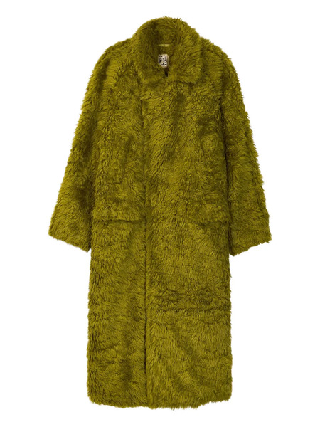  Camperlab Double-breasted Faux-fur Coat - Green 