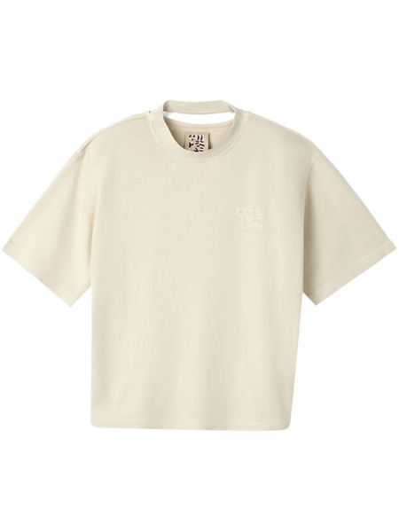  Camperlab Logo-embroidered Cotton T-shirt - Neutrals 