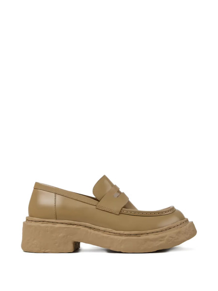  Camperlab Penny-strap Leather Loafers - Neutrals 