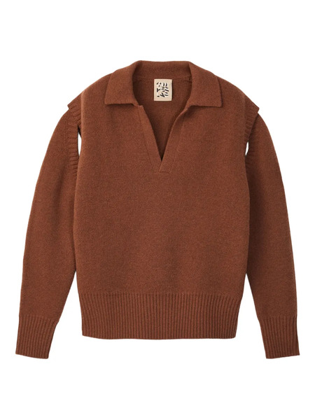  Camperlab Polo-neck Wool Sweater - Brown 
