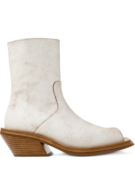  Camperlab Quetal Zip-front Square-toe Boots - White 
