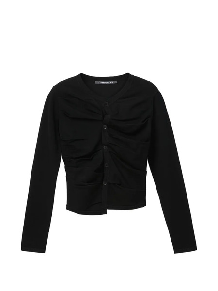  Camperlab Ruched Cardigan - Black 