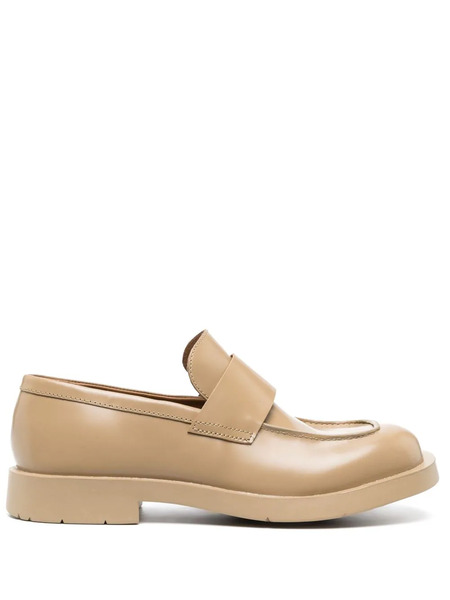  Camperlab Square-toe Leather Loafers - Neutrals 