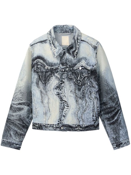  Camperlab Swirl-print Denim Jacket - Blue 