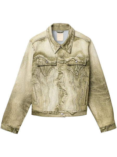  Camperlab Swirl-print Denim Jacket - Green 
