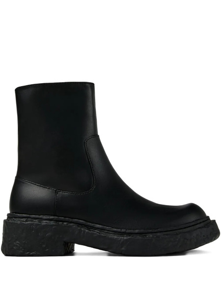  Camperlab Zip-detail Textured Boots - Black 