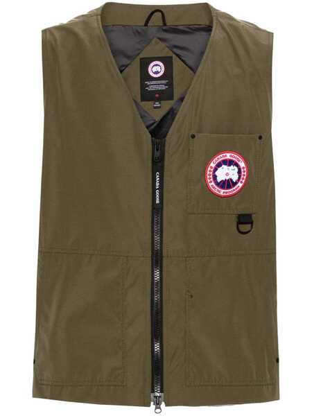  Canada Goose Canmore Logo-patch Gilet - Green 